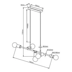 BRILLIANT Suspension Skylab -BRILLIANT Magasin 1000367762 221014 500 SKETCH DETAILS P000000001000367762 sketch