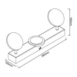 BRILLIANT Plafonnier Meriza I 13 BRILLIANT Plafonnier Meriza I -BRILLIANT Magasin 1000367767 221014 500 SKETCH DETAILS P000000001000367767 sketch