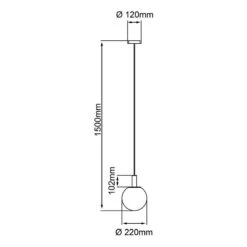 BRILLIANT Suspension Gould I 13 BRILLIANT Suspension Gould I -BRILLIANT Magasin 1000373688 230203 500 SKETCH DETAILS P000000001000373688 sketch