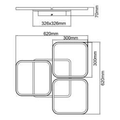 BRILLIANT Plafonnier Dennet IV 23 BRILLIANT Plafonnier Dennet IV -BRILLIANT Magasin 1000373750 230203 500 SKETCH DETAILS P000000001000373750 sketch