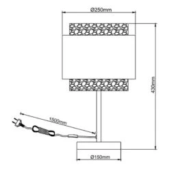 BRILLIANT Lampe Waterlilly 25 BRILLIANT Lampe Waterlilly -BRILLIANT Magasin 1000373771 230203 500 SKETCH DETAILS P000000001000373771 sketch