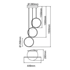 BRILLIANT Suspension Chaumont III 17 BRILLIANT Suspension Chaumont III -BRILLIANT Magasin 1000373860 230207 500 SKETCH DETAILS P000000001000373860 sketch