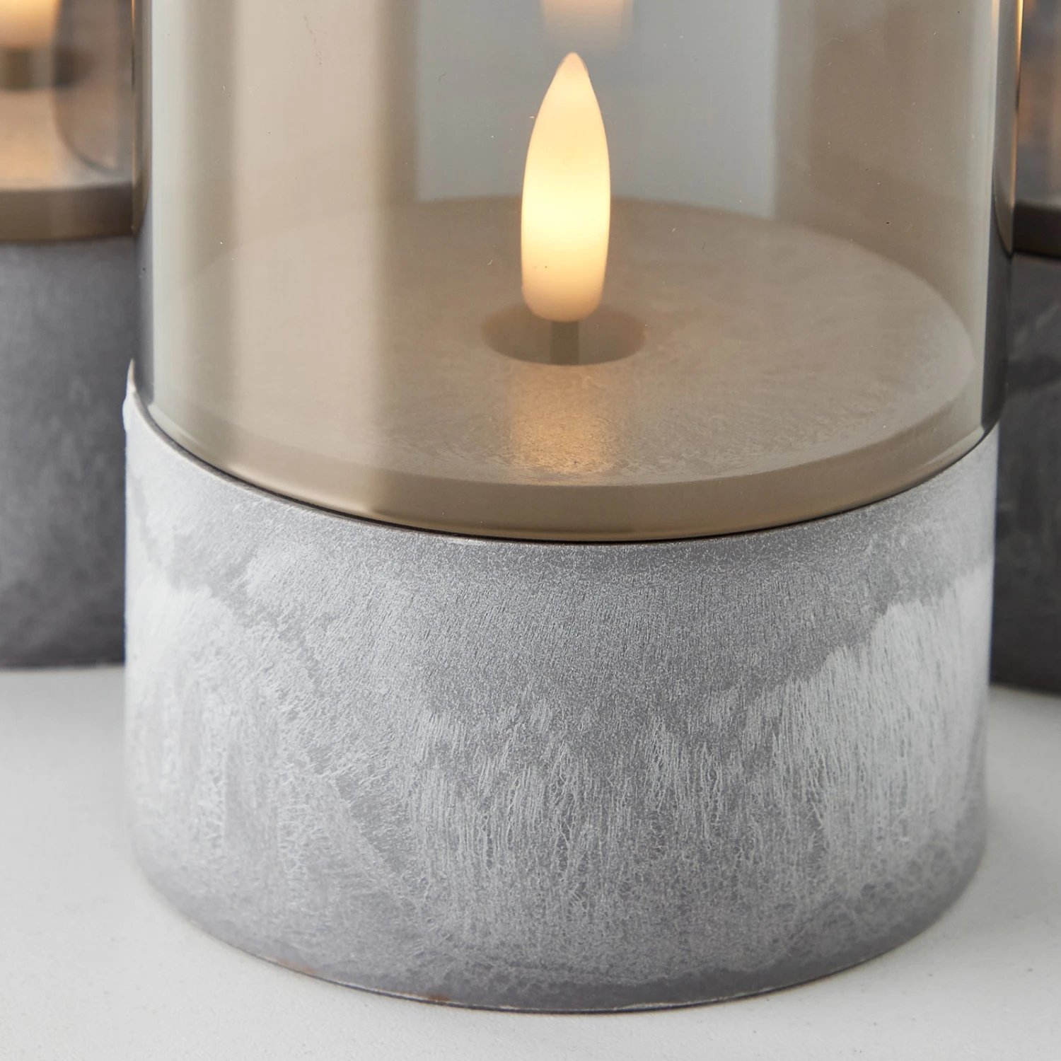 BRILLIANT Lampe De Table LED Bougie, Gris/gris Fumé 6 BRILLIANT Lampe De Table LED Bougie, Gris/gris Fumé – Image 4