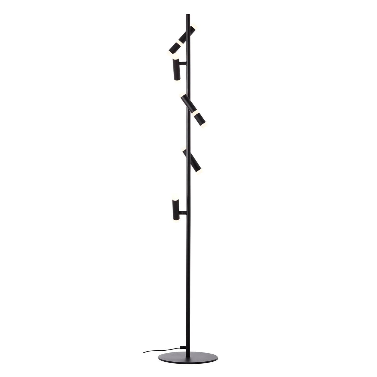 BRILLIANT Lampadaire LED Lagano, Noir, à Cinq Lampes 3 BRILLIANT Lampadaire LED Lagano, Noir, à Cinq Lampes